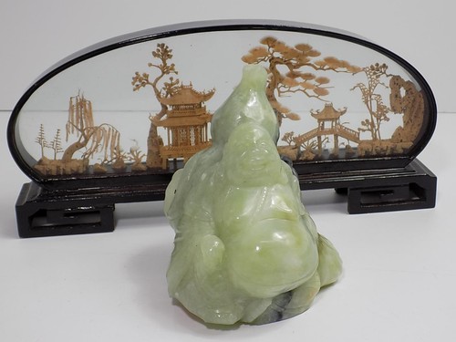 Antike china jade figur buddha - jade,