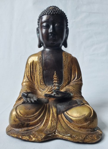Skulptur plastik bronze buddha - plastik,