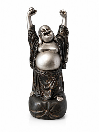 Buddha statue schwarz silber - buddha,