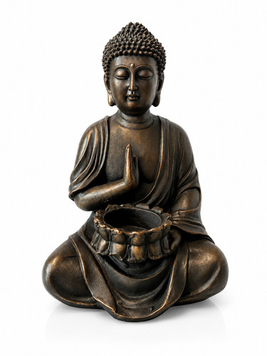Buddha figur mit kerzen halter - mit,