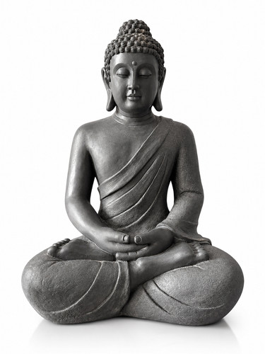Buddha statue grau 50cm - buddha,