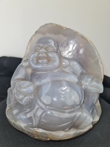 Happy buddha achat stein - buddha,