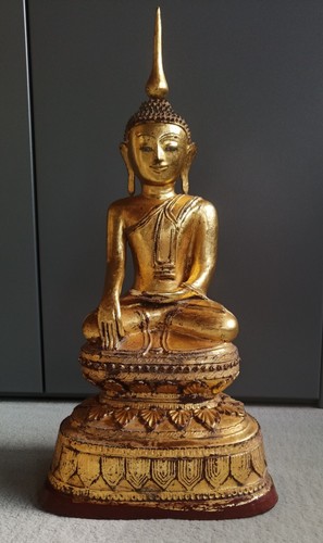 Buddha antik trockenlack - buddha,