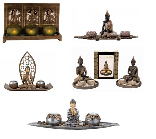 Buddha teelichthalter - buddha,