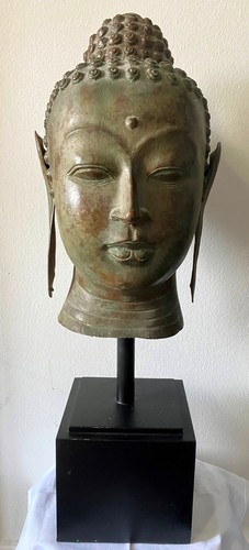 Antike große buddha büste - buddha,