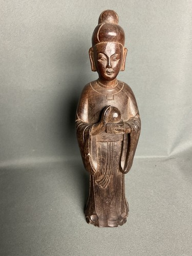 Holzfigur buddha mönch china - holzfigur,