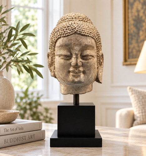 Chinesischer kalkstein buddha - kalkstein,