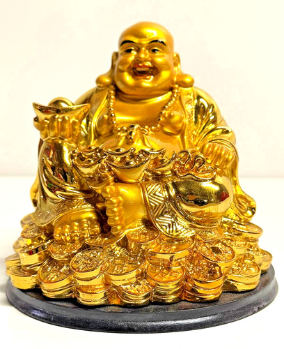 Goldene glücksfigur - goldene,