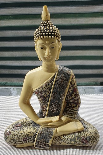 Buddha elfenbeinoptik 29cm - elfenbeinoptik,
