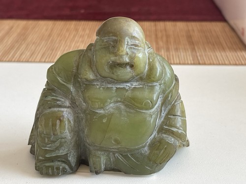 Kleine grüne jade buddha - grüne,