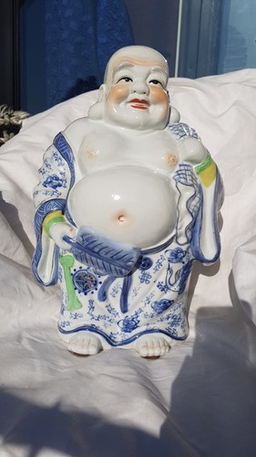 Vintage porzellanfigur buddha - porzellanfigur,
