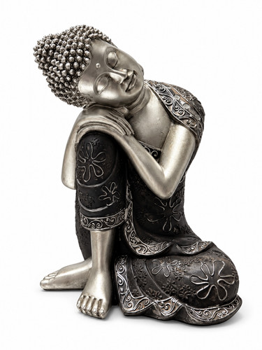 Buddha statue grau - buddha, 24cm